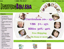 Tablet Screenshot of equippingkids.com