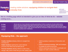 Tablet Screenshot of equippingkids.org